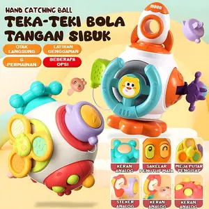 Mainan bayi penangkap bola sibuk untuk usia 0-1 tahun, usia 3 hingga 6 bulan ke atas, pendidikan awal, pelatihan menggenggam bayi