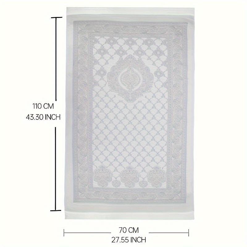 Vintage Style Carpet, Non-slip Worship Carpet, Prayer Blanket with Rosary, Decorative Mat for Home Living Room Bedroom 1