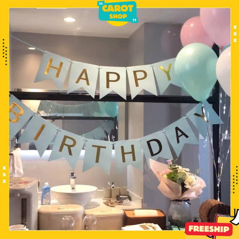 Dây Chữ Sinh Nhật, Dây treo Đuôi Cá Happy Birthday Phụ Kiện Trang Trí Tiệc Tùng Sinh Nhật 1