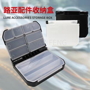 New Lure Accessories Box Portable Double-Sided Foldable Storage Box Sequin Micro Object Fish Hook Box Fake Bait Tool Box