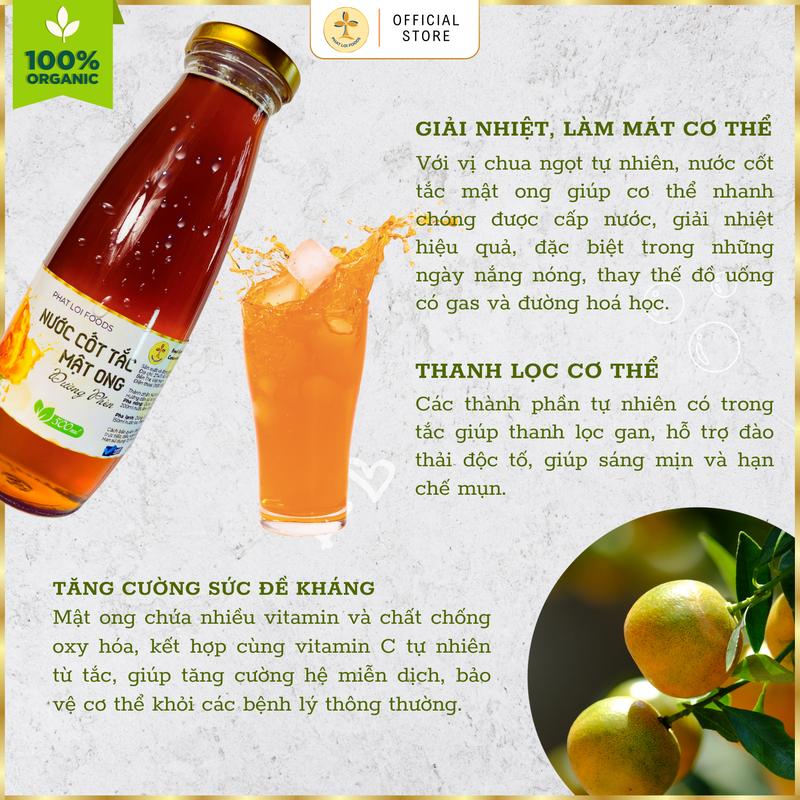 Nước cốt tắc mật ong đường phèn - Phát Lợi Foods - Giúp giảm ho, đau họng, tăng cường sức đề kháng 4