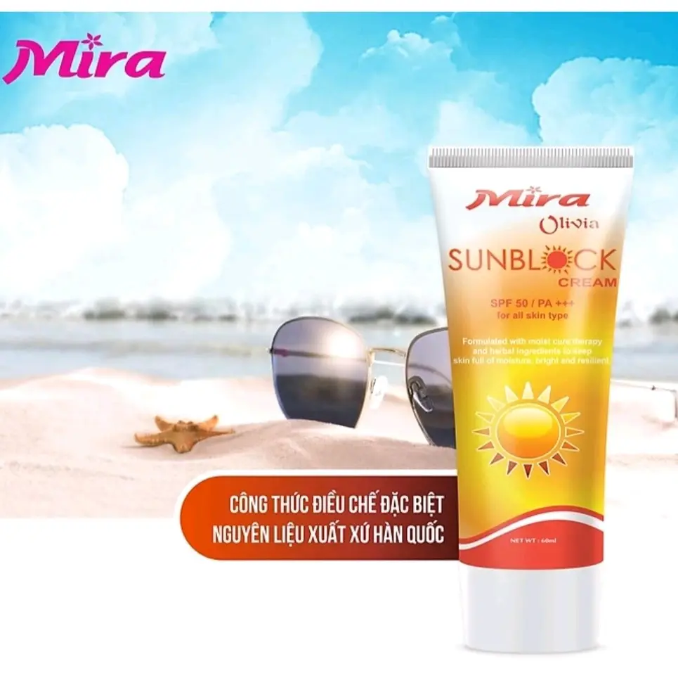 Kem chống nắng Olivia Mira Skincare