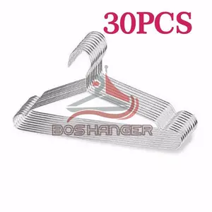 [GROSIR] 30 PCS GANTUNGAN BAJU HANGER STAINLESS KAWAT BAJA BESI TAHAN ANTI KARAT 30PCS ISI 30 HANGER KAWAT