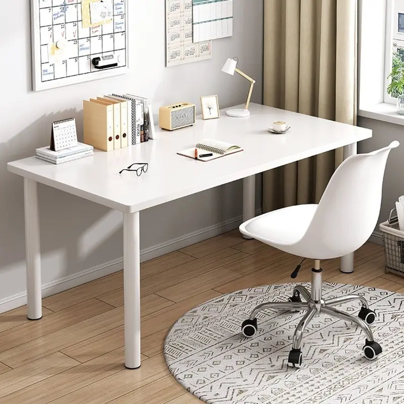 Bàn Làm Việc Đa Năng - Bàn Học Chân Tròn Gỗ MDF Cao Cấp Dày 1,5cm Decor Phòng 4