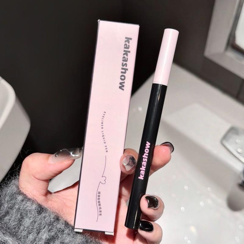 Product Introduction of Kakashow Smooth and Fine Liquid Eyeliner Smooth Waterproof Sweat-Proof Not Smudge Beginner Lower Eyelashes Cheap Lipliner Makeup 16