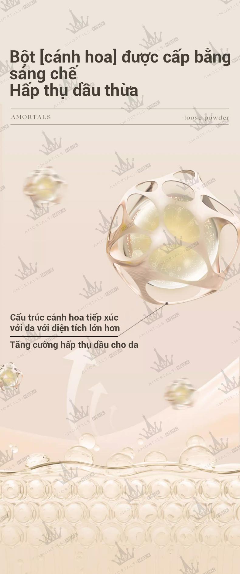 Product Introduction of Phấn phủ AMORTALS Phụ kiện tùy chọn Trang điểm kiểm soát dầu bằng lụa độ nét cao Trang điểm lâu trôi Giao hàng tận nơi nhanh chóng Cosmetic Makeup Brush Cleaners Mỹ Phẩm Women Nữ 4