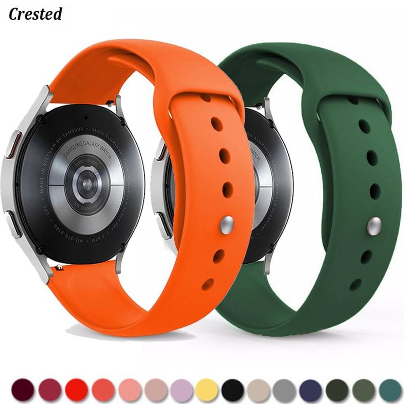 Dây đeo cho Samsung Galaxy Watch 4 44mm / 3 45mm, Dây đeo Gear S3, Vòng đeo tay silicon, Đồng Đồng Hồ Huawei GT 2 / 2e / pro Active 2 46mm / 42mm, Kích thước 20mm / 22mm 0