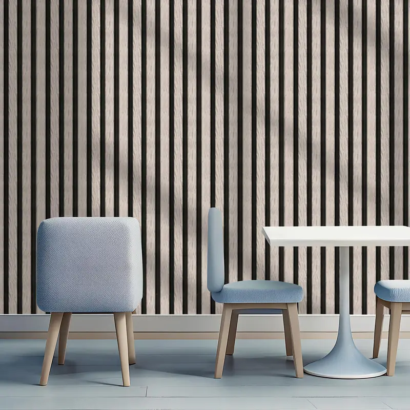 Striped Pattern Wallpaper, 1 Roll Waterproof Self-adhesive Wallpaper, Peel & Stick Sticker for Living Room & Dining Room & Bedroom 2