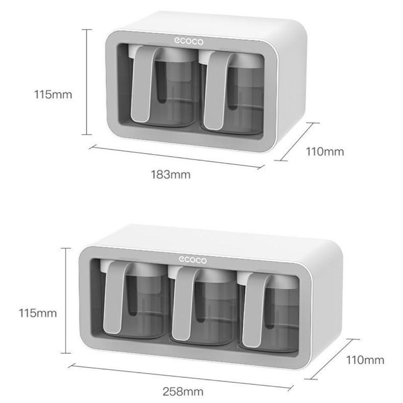 Product Introduction of Kệ Gia Vị Treo Tường ECOCO Cao Cấp, Hộp Gia Vị Chất Liệu Nhưa ABS, Chống Ẩm Mốc Mối Mọt 23