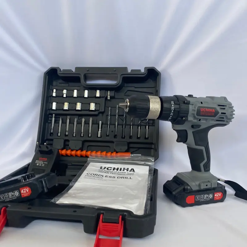 Mesin Bor Baterai Cordless 42Vf UCHIHA Japan Brushless New Edition 2022 7
