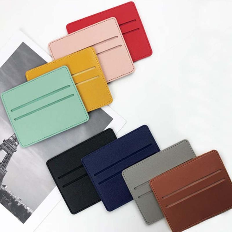 Product Introduction of Colorful Bank Card Credit ID Card PU Leather Coin Pouch Slim Card Holder Bank Card Bag Business Wallet 10