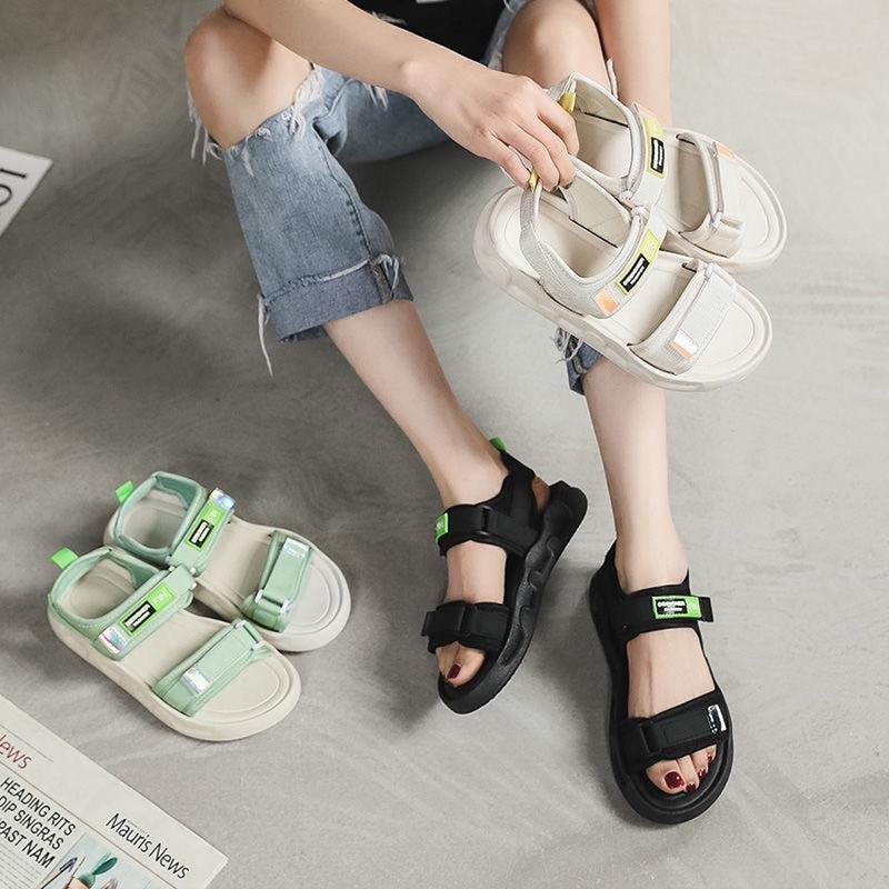 Sandal nữ, dép quai hậu học sinh đế mềm êm chân, xăng đan nữ, sandal đi học đi làm năng động trẻ trung hot trend ( New FIN ) GiàY DéP Cao Su Shoes