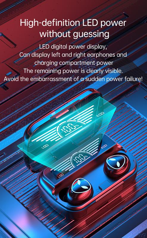 Product Introduction of Tai Nghe Nhét Tai Nghe Không Dây, Tai Nghe TWS, Bluetooth V5.3, Âm Thanh Nổi 9D, Âm Trầm Hifi, Tai Nghe Trong Tai, Điều Khiển Cảm Ứng Thông Minh, Chống Thấm Nước, Giảm Tiếng Ồn, Tai Nghe Nhét Tai, Thích Hợp Cho Điện Thoại Di Động, Fon Telinga Bluetooth 3