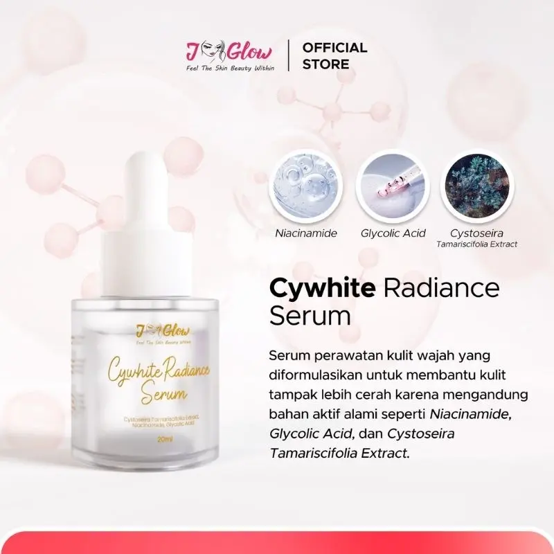 JGLOW Super Whitening Radiance Mencerahkan Kulit Wajah Facial Pencerah Niacinamide dan Perawatan Anti Aging 4