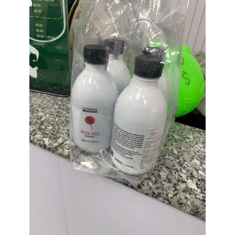 Dầu Gội Đỏ Rose Red Labene Dành Cho Tóc Nhuộm Đỏ Và Hồng, Bổ Sung Tăng Độ Sáng Tươi Mới Màu Nhuộm | LABENE 4