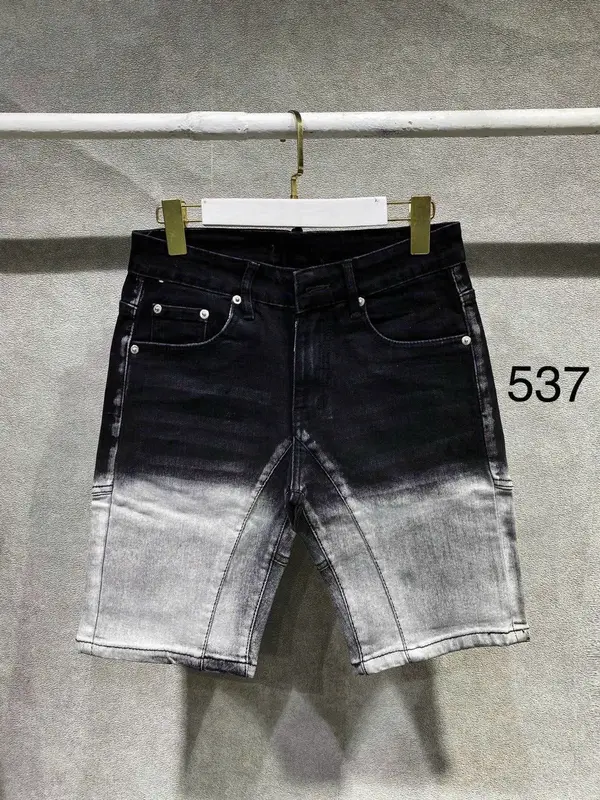 Quần short jean nam đen wash 2 đáy xước cào nhẹ phối vẩy sơn xịn mẫu mới hottrend Menswear 2