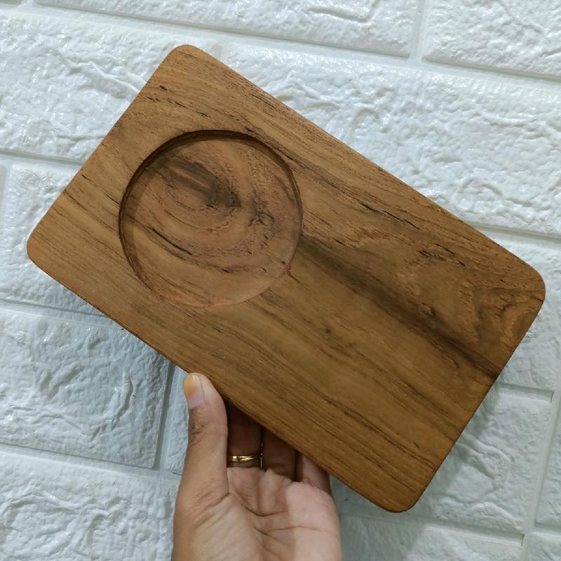 Tatakan gelas dan roti bahan Jati 16*22cm - Shop | Tokopedia