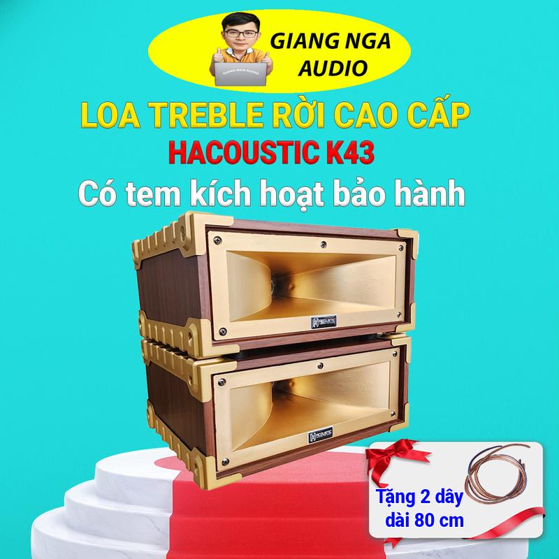[Tặng kèm dây kết nối] Đôi Loa Treble Rời Hacoustic K43 Nghe Nhạc công suất lớn