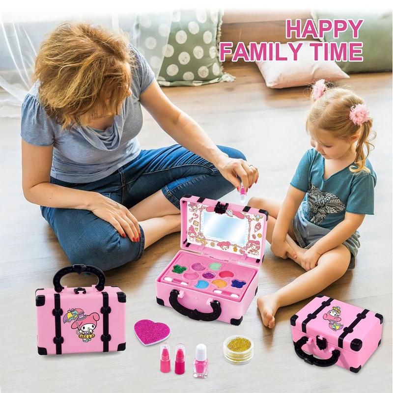 Product Introduction of Girls Cosmetics Makeup Pretend Toy Kit Portable Make Up Washable Play Makeup Toys For Children Kids  Gift Toys 20