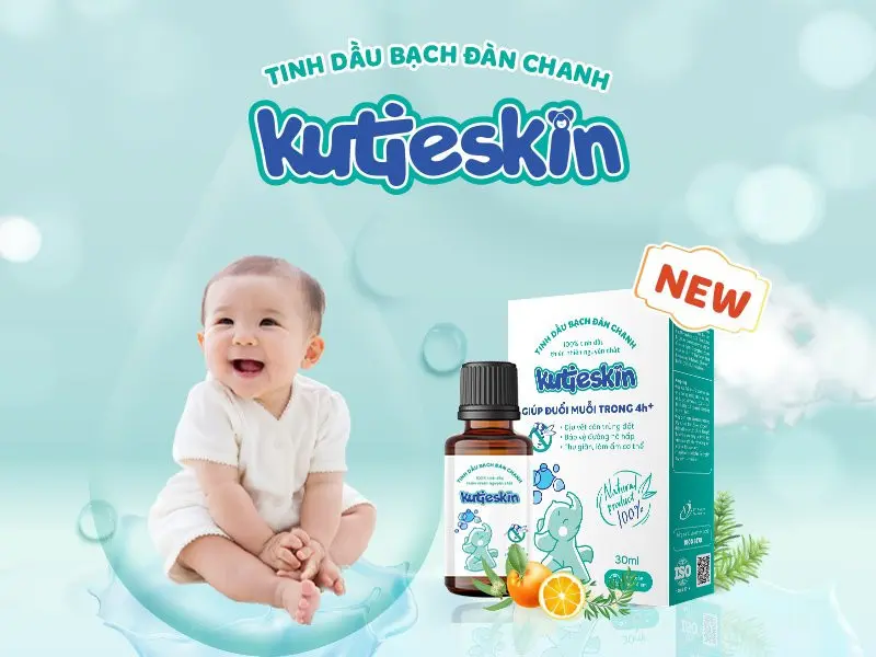 Tinh dầu đuổi muỗi Kutieskin, Tinh dầu Bạch đàn chanh tự nhiên Kutieskin 30ml giúp đuổi muỗi, côn trùng cho mẹ và bé 3