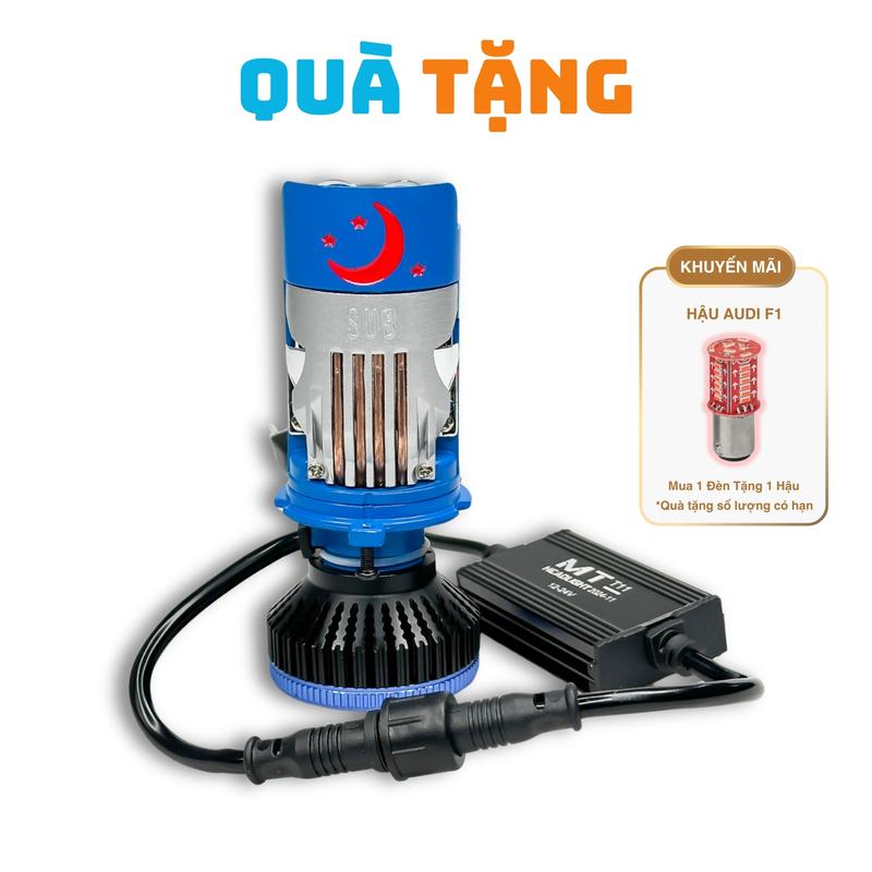 Đèn Pha LED T11 Pro MT - Bản Mới 2025, Công Suất 85W 2 Chip LED Trợ Pha Laser, Pha Màn Chập - Đèn Pha Lắp Oto, Xe Máy Bảo Hành 1 Năm