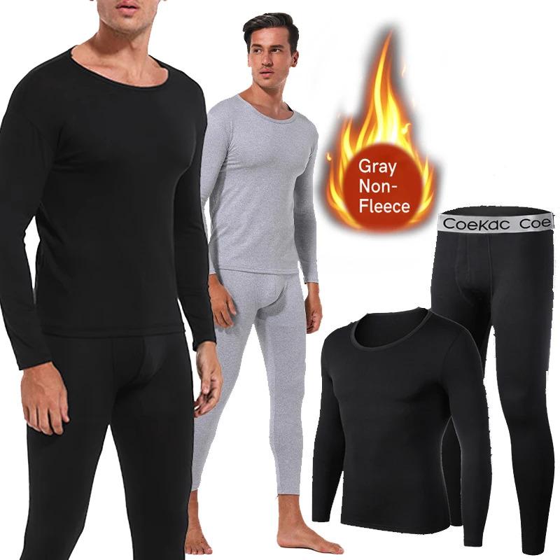 Mens fleece long johns best sale