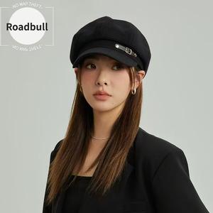 ROADBULLお春、秋、冬けの英国風八角ベレーキャップ,レトロなWAKIのつば広くて薄いい多目的帽子,ヤンをすっきりはいいましょうせる画家風,ガンくてクール.