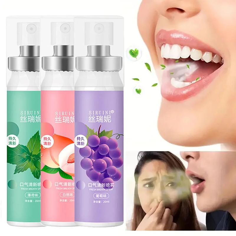 Product Introduction of 20ml Long lasting Mouth Freshener Spray Fruity Oral Spray Remove Bad Breath Portable Breath Fresh Refreshing Oral Care Wholesale 2