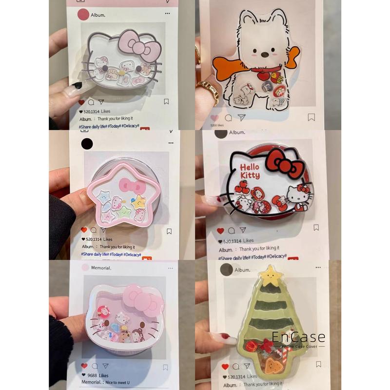 Hoạt Hình Mèo Con Chó Con Ngôi sao Kitty Chim Cánh Cụt Xinh Đẹp Cây Cung Anh Đào Yêu Hoa Tulip Giá Đỡ Điện Thoại Di Động