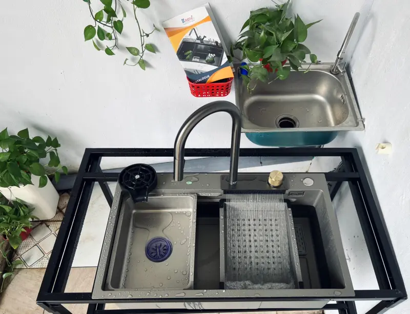 Bộ Xịt Rửa Cốc Tự Động Gắn Chậu Rửa Bát, Bộ Xịt Rửa Ly Tự Động Gắn Bồn Rửa Chén, Rửa Cốc, Rửa Ly 7