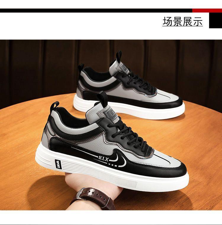 Product Introduction of 2024 Spring New Korean Men's Shoes Student Sports All-Match Canvas Board Shoes Casual White Shoes Ins Trendy Men's Shoes Runner Athletic Trainers Training 16