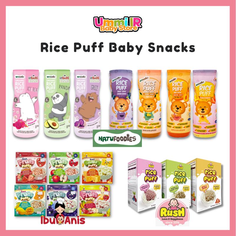 Snacking Baby Organic Rice Puff Snack Natufoodies, Erio, Fawwaz ...