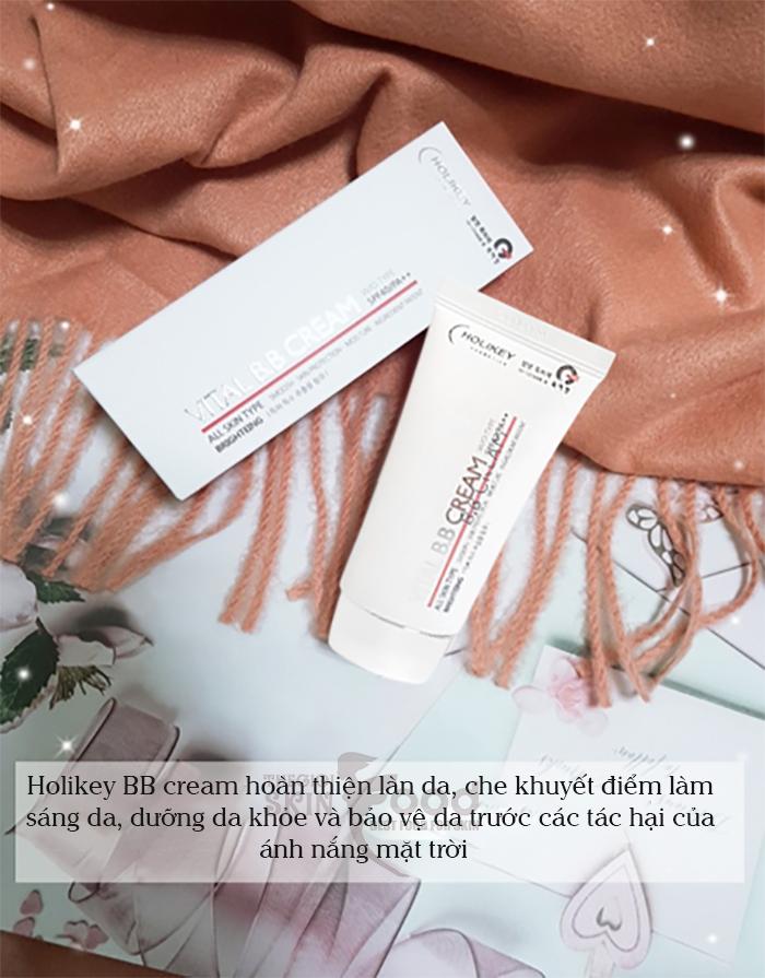Product Introduction of Kem nền trang điểm, Kem trang điểm chống nắng Holikey Vital BB Cream Hàn Quốc SPF /40 PA 50ml 11