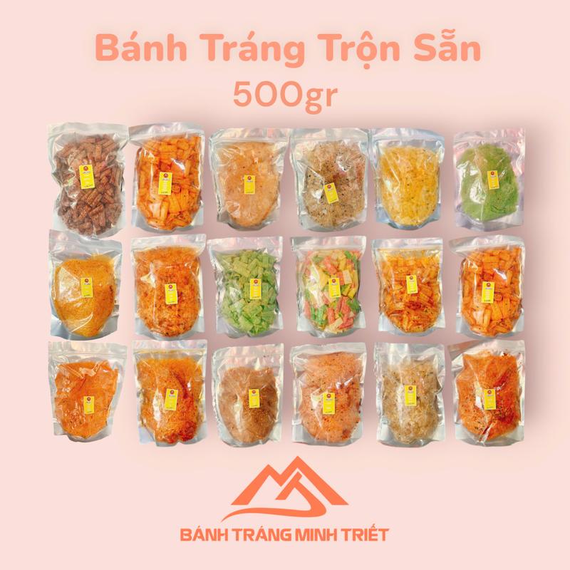   500gr  Bánh tráng trộn sẵn Tây Ninh 25 vị Food Thức Ăn Snack Ăn Vặt 