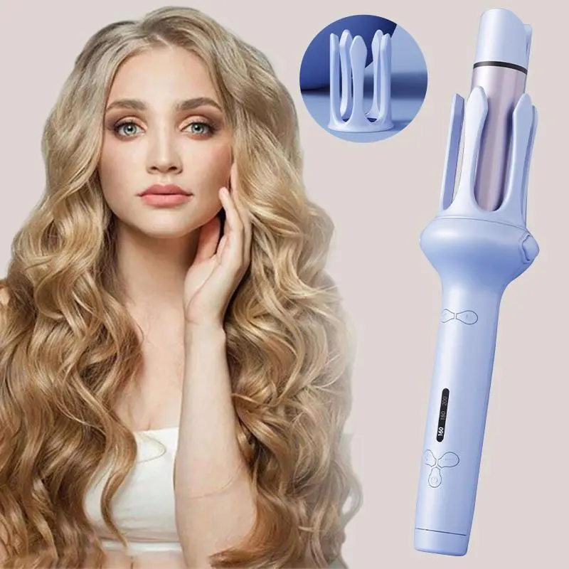 32mm Automatic Two-in-one Curling & Straightening Dual-purpose Curling Iron, Negative Ion Anti-scalding Long-lasting Styling Tool 0