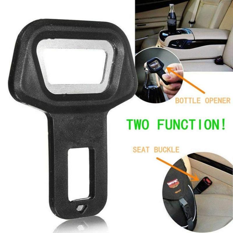 Multifunctional Vehicle-mounted Car Bottle Opener Anti Slip Interior Safety Warning Buckles Metal Beer Buckle Beverage Beer 1