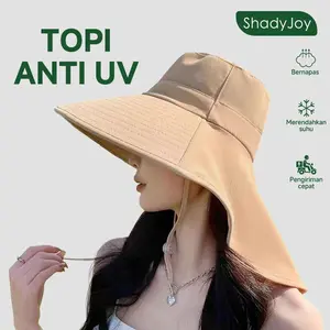 [Ready]ShadyJoY Topi matahari wanita anti-UV - Topi pendakian wanita - Melindungi bahu dari bahaya sinar UV caps running