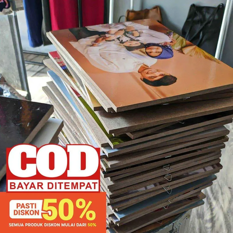 CETAK FOTO 10R (20X30) MEDIA PAPAN MDF ANTI AIR CETAK FOTO MDF MURAH Gantungan 0