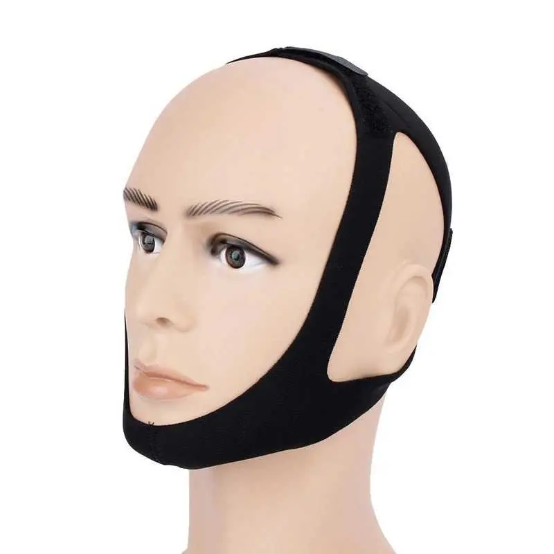 Sabuk Tidur Anti Ngorok Snoring Solution Chin Rest Band Strap - AO55 2