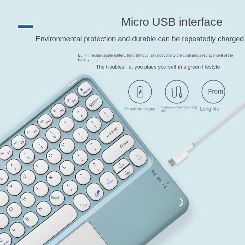 Product Introduction of Bàn phím Bluetooth, Bàn phím điều khiển ma thuật không gây ồn, Thích hợp cho điện thoại di động và máy tính bảng, chuột Thông Dụng Tương thích với Apple iPad và Android Notebook 5