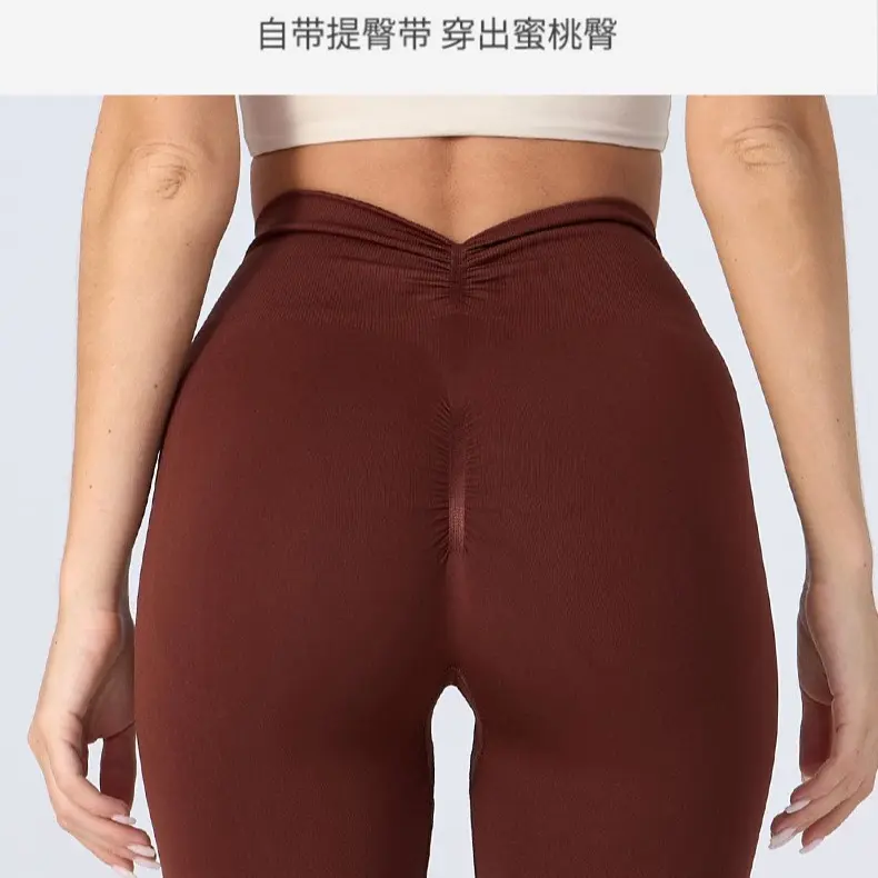 Quần Mã Q25: Quần Thể Thao Nâng Hông Dòng Deep V Cho Nữ, Quần Cạp Cao, Không Viền , Quần Thể Thao Liền Mạch Sport Legging Yoga Tập Gym 6