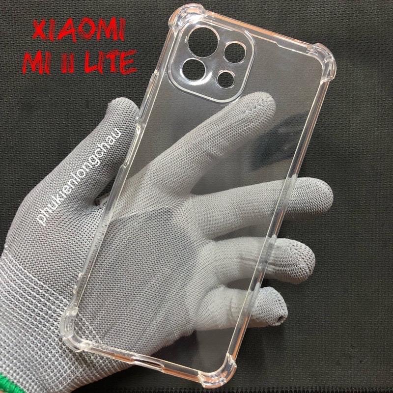 Ốp Lưng Xiaomi Xiaomi 11 Lite 4G / 11 Lite 5G / 11 Lite NE 5G Dẻo Trong Suốt Chống Sốc Có Gù Bảo Vệ 4 Gốc