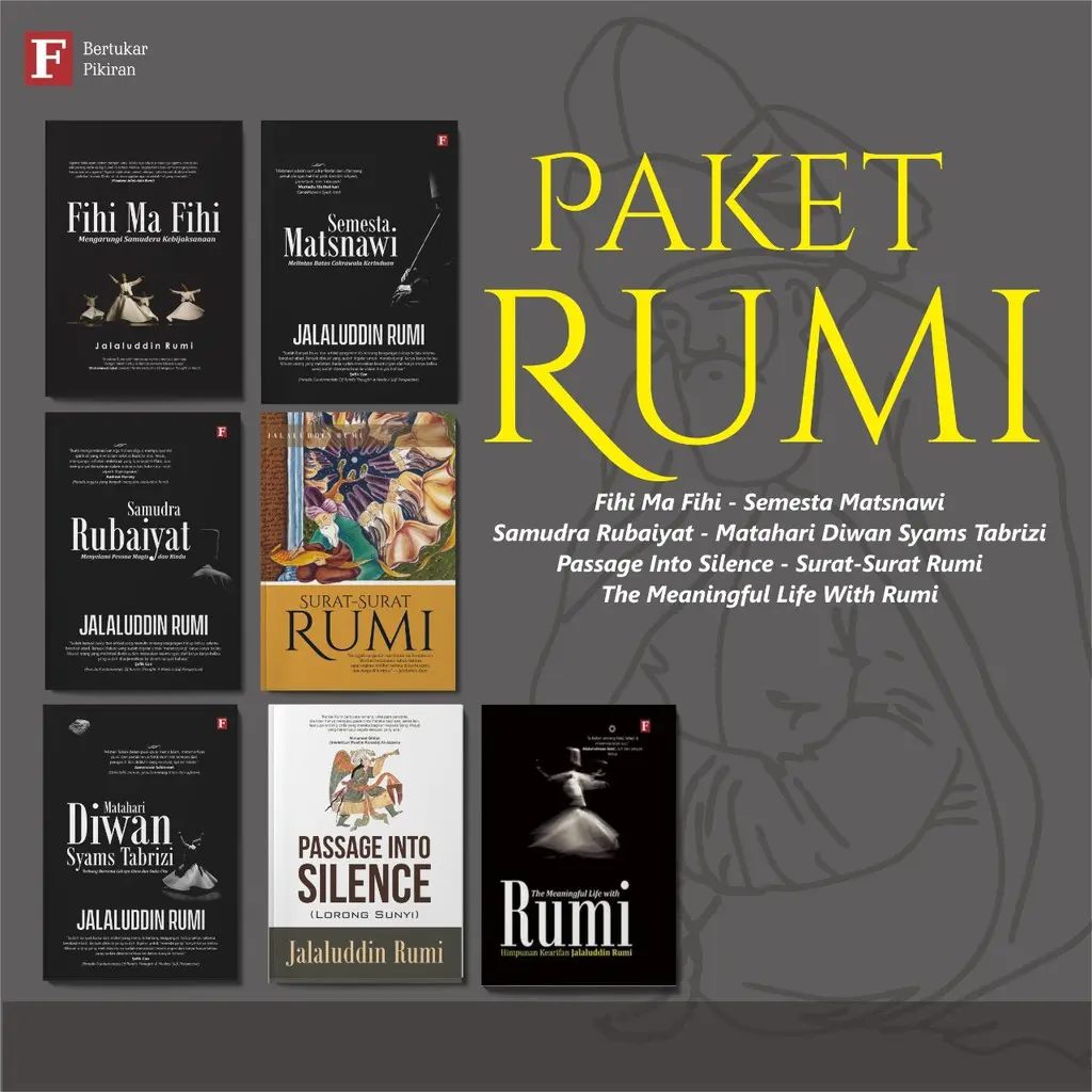 Paket Buku Jalaluddin Rumi 7 Buku - Penerbit Forum