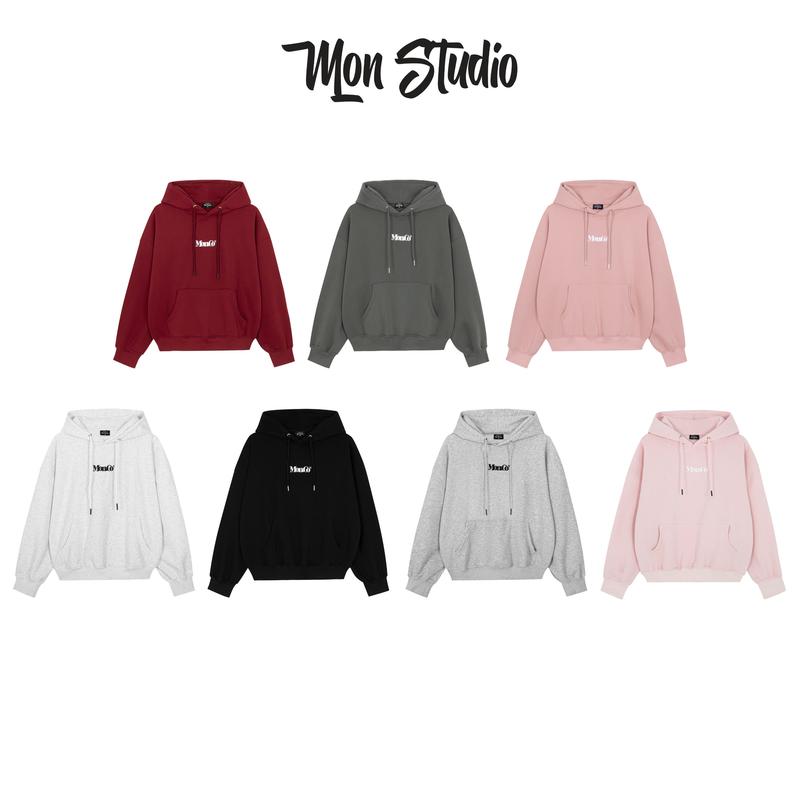 Mon Studio – Áo Hoodie CHUI BOXY TAY DƠI vải sịn, không nóng, không xù lông , Unisex Nam Nữ S069 CHUI