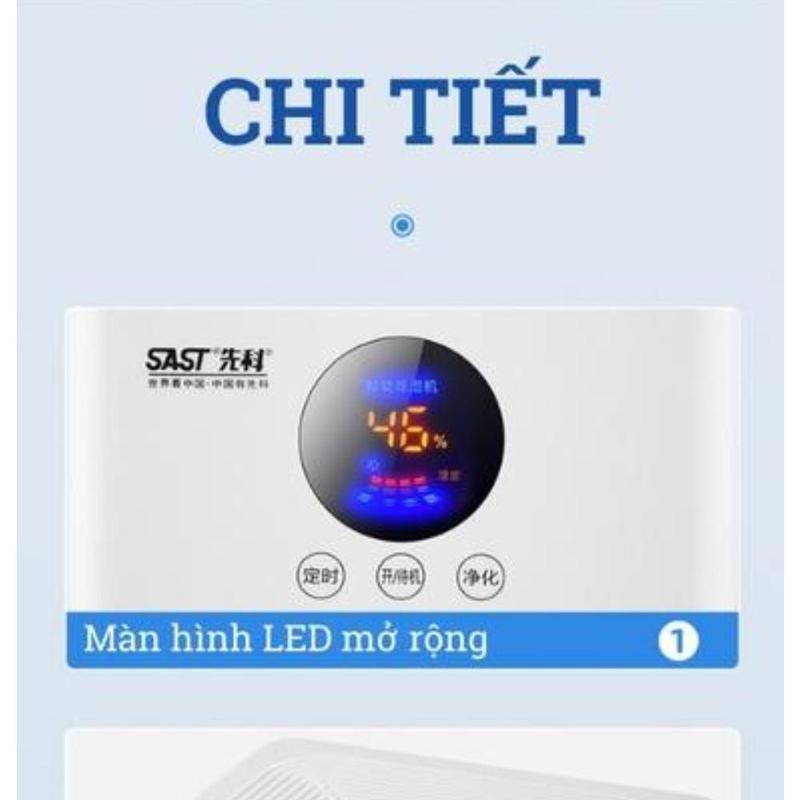 Máy hút ẩm gia đình, phòng ngủ mini SAST CG-982 - Bảo hành 3 tháng - Máy hút ẩm không khí chống nồm, ẩm mốc thông minh, độ ồn thấp, dung tích chứa 2l, tiết kiệm năng lượng 6