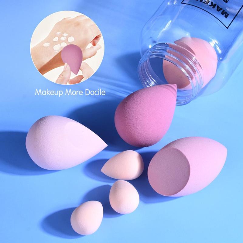 Multi-use Beauty Makeup Sponge Set, 7 Counts/set Soft Marshmallow Sponges, Portable Cosmetic Accessories for Women & Girls Gift, Skin Friendly Beauty Sponge,  Makeup Products, Birthday Box for Girl 3