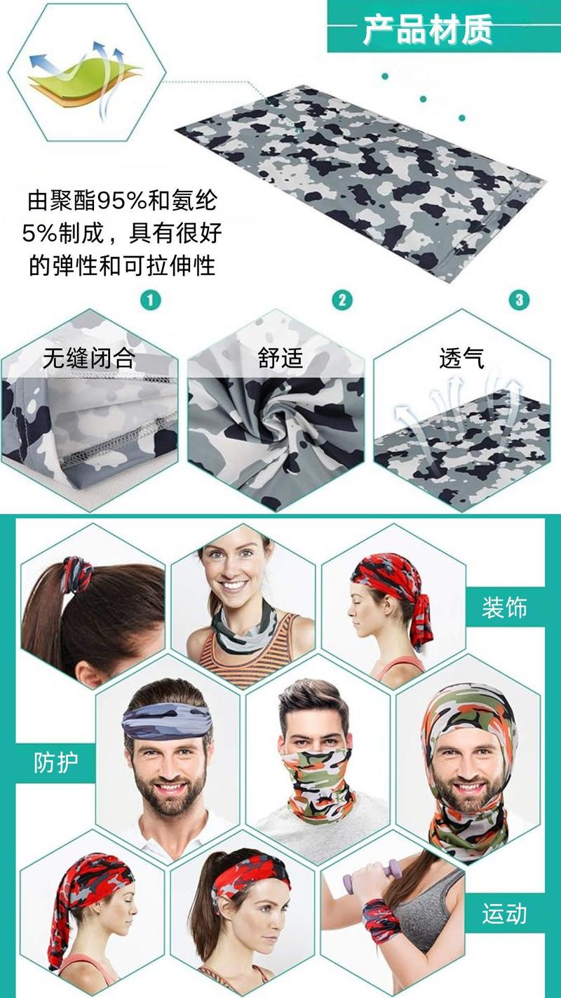 Product Introduction of Cycling Sun Protection Face Mask for Men and Women, Sports Cycling Ice Silk Neck Gaiter, Fishing Windproof Bicycle Outdoor 4