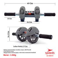 Gambar SPEEDS AB WHEEL - AB Roller Roda Alat Push Up Double Wheel Fitness LX 009-9 - Satu Warna dari Calary Toys Kota Surabaya 2 Tokopedia