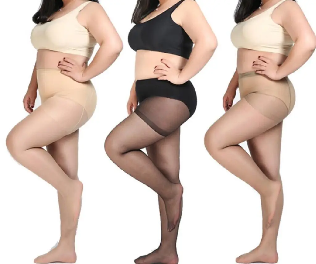 Quần tất bigsize cao.cấp, m.ỏ.n.g, co.giãn, dai,mềm mịn cho người dưới 70k.g Nữ Wome nUmi Đen