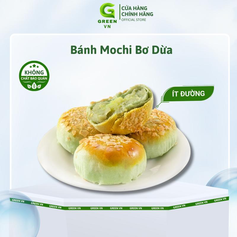 Bánh Mochi Bơ Dừa Green Vn Bánh Mochi Kem Lạnh Mềm Dẻo 4 Lớp Nhân Kéo Sợi Ít Đường Không Chất Bảo Quản Ăn Liền Túi 250g 500g 1kg Đồ Ăn Vặt